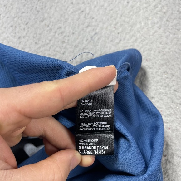 Minnesota Timberwolves Jersey Youth Boys Large Blue NBA Kevin Love 42 Adidas - Picture 11 of 12